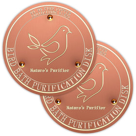 HYXBXSS bird bath purification disk improves water clarity for outdoor feeders.