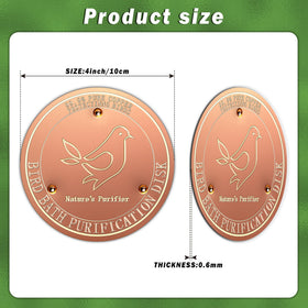HYXBXSS durable copper disk withstands weather and keeps water clearer.