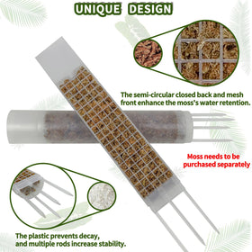 HYYZ moss pole assembly steps showing beginner-friendly setup
