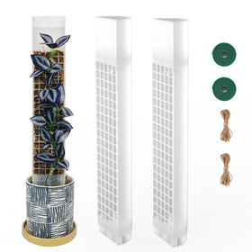 HYYZ moss pole D-shaped extension design showing stacked sections for taller growth