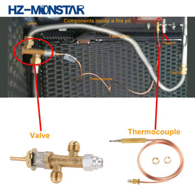 HZ-MONSTAR 600mm thermocouple ensures reliable flame sensing