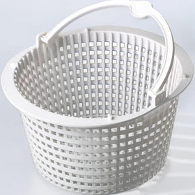 Hzaiwy SPX1091C skimmer basket with handle, white finish, easy installation.