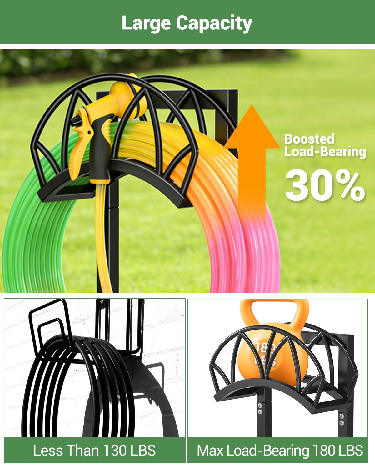 HZE four-spike ground setup stabilizes hoses on soil