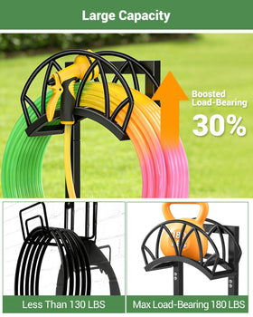 HZE four-spike ground setup stabilizes hoses on soil