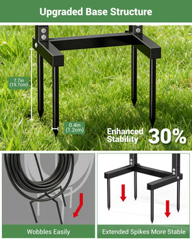 HZE holds up to 160 ft hose for easy storage