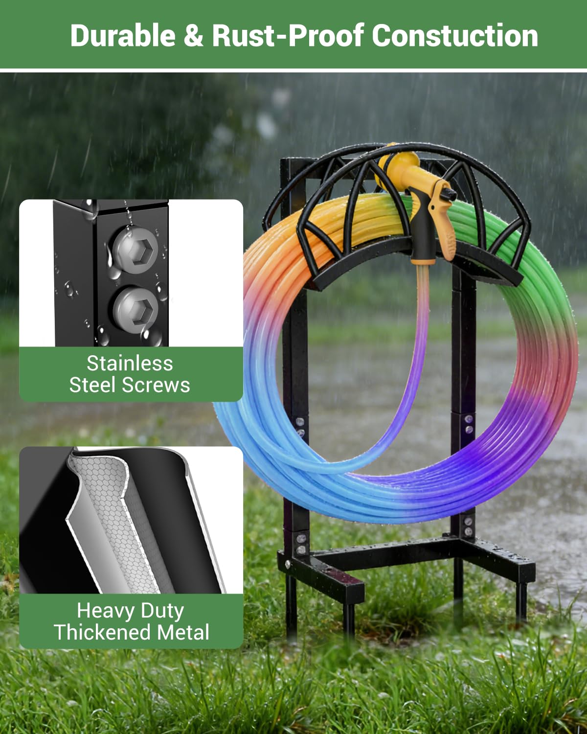 HZE freestanding design requires no drilling or walls
