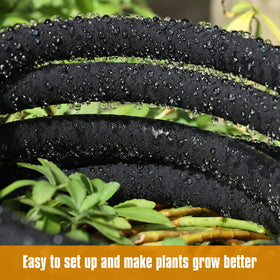 HZGREEN soaker hose works in low and high temperatures for versatile outdoor use.