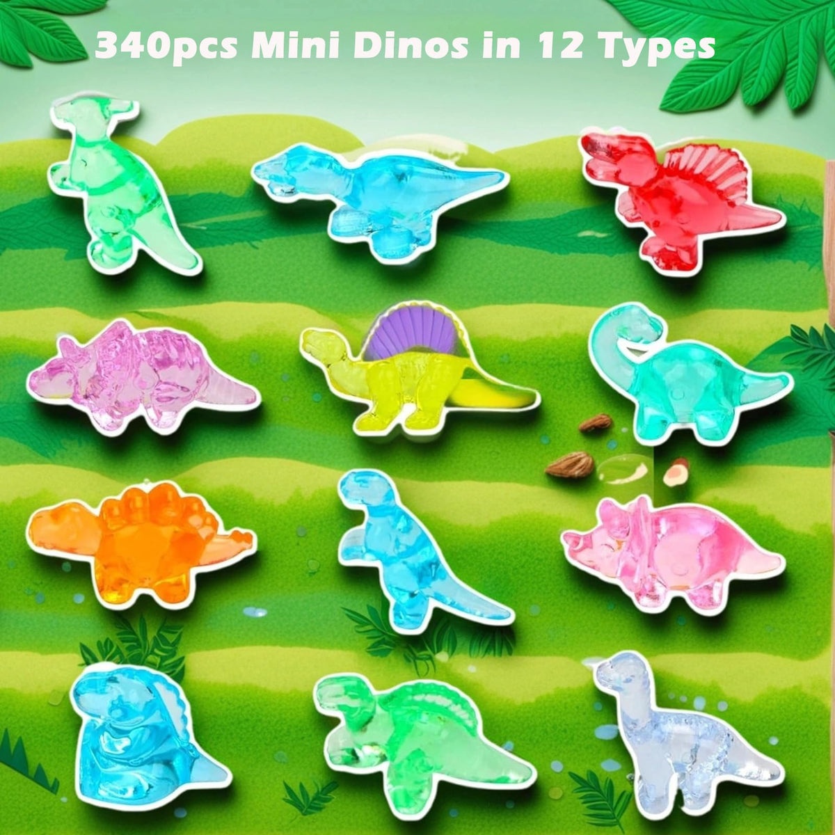 HZLAOBZAI Triceratops mini dinosaur figure adds party favors and display charm.