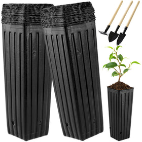 Hzloyat deep nursery pot, 12-inch height, supports strong root systems.