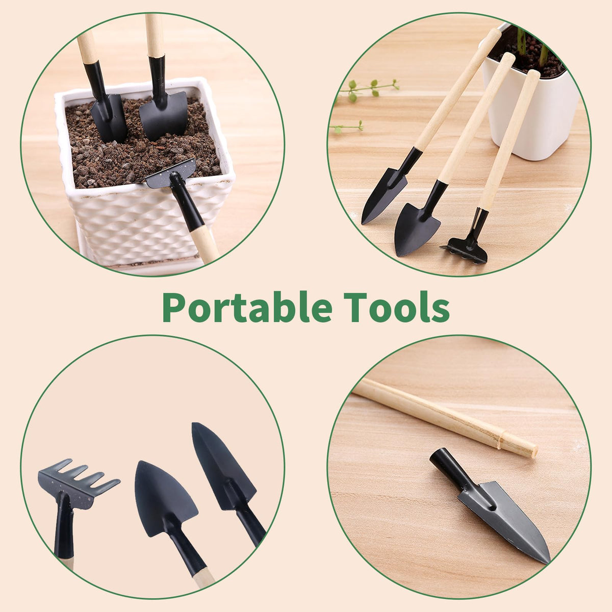 Hzloyat garden tools included help potting and transplant tasks.