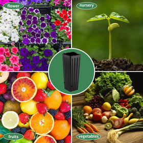 Hzloyat pots for indoor outdoor use suit vegetables and flowers.