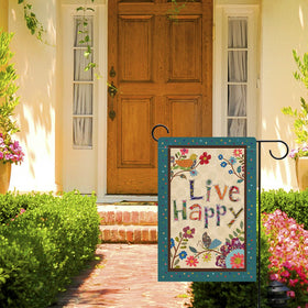 Hzppyz mini garden flag 12x18 fits small spaces with style.