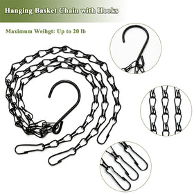 HZXXJCO two-pack set displayed for porch or balcony decoration.