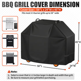 i COVER 58 inch grill cover with UV protection keeps colors vibrant and durable