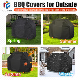 i COVER grill cover protects Dyna-Glo and other brands during outdoor cooking.