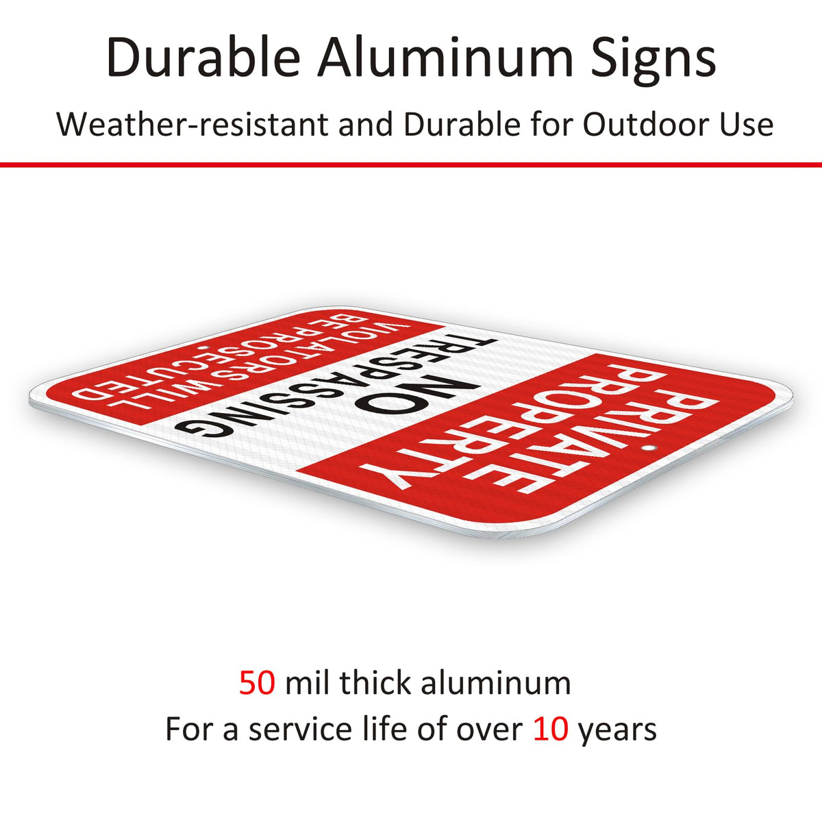 i-CowFun sign with pre-drilled holes for quick installation