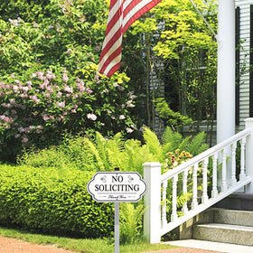 i-CowFun no soliciting sign suitable for indoor and outdoor use