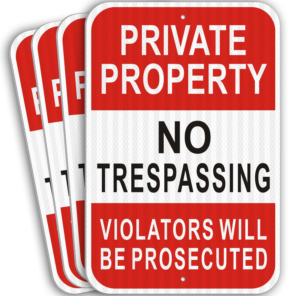 i-CowFun private-property sign 18x12 marks boundary clearly for outdoor use