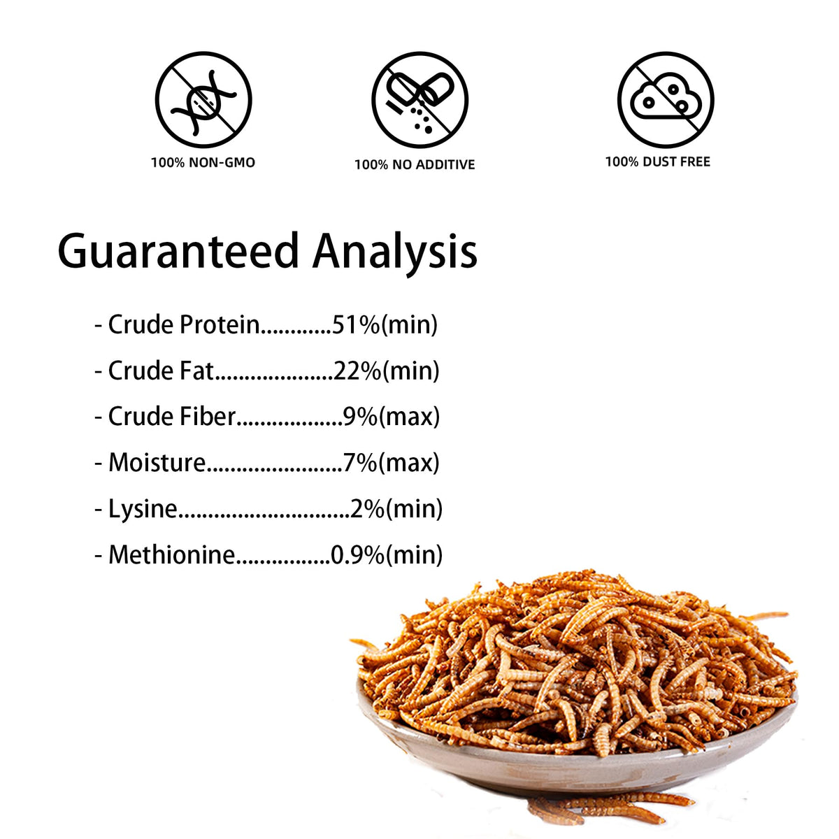 I LOVE WORMS mealworms for chickens provide a non-GMO protein boost.