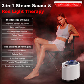 I-THERA-U XL red light lamp inside tent with targeted exposure