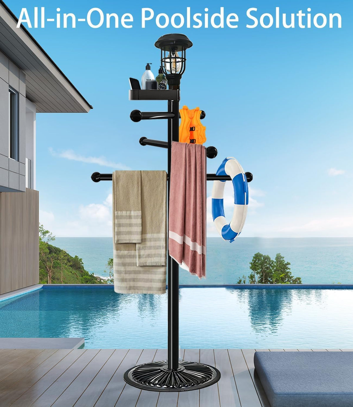 i365amz heavy-duty metal base prevents tilting in windy conditions