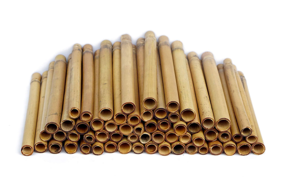 IA Crafts bamboo tubes easy-split design enables cocoon harvesting and seasonal maintenance.