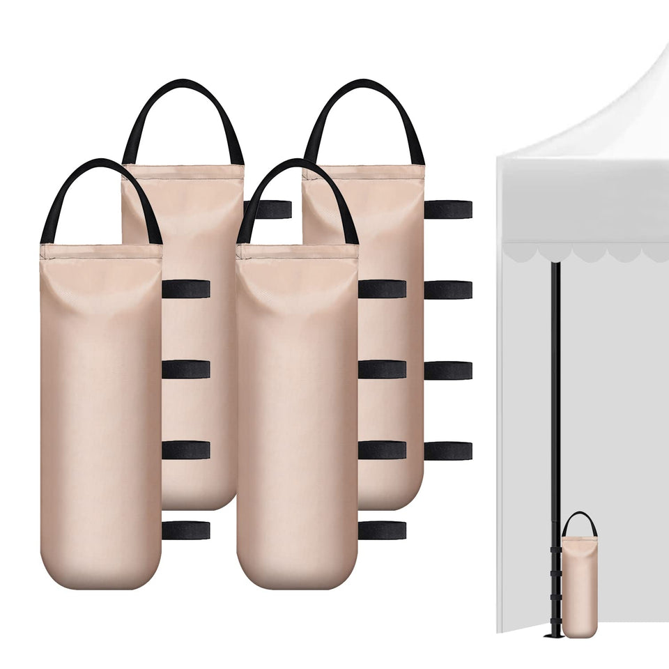 IALNAI 112lbs heavy sand bag side view for canopy stability and wind resistance.