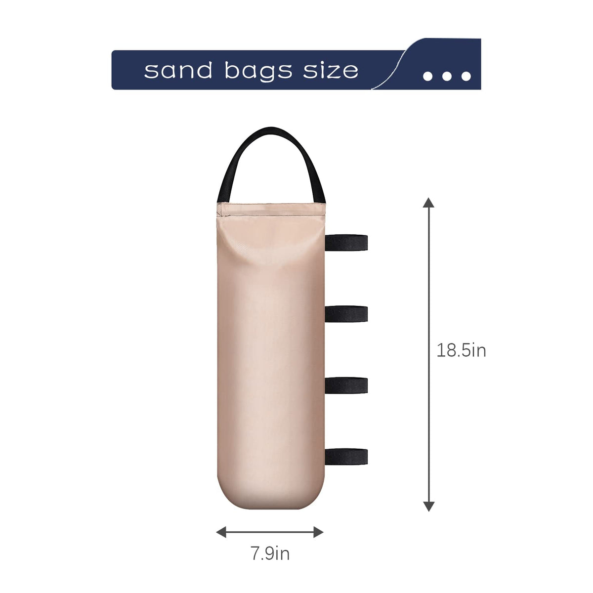 IALNAI heavy sand bags for canopies provide sturdy tent stabilization.