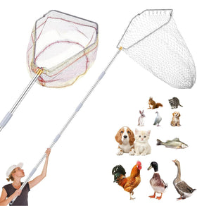IAOVAW chicken catching net set with deep bag for gentle capture and control