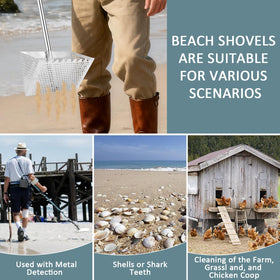 IAOVAW All-in-one rake supports shells, shark teeth, and coastal cleanup