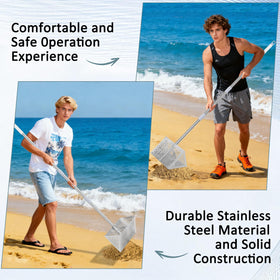 IAOVAW Rust-resistant stainless steel construction withstands salt spray and sand