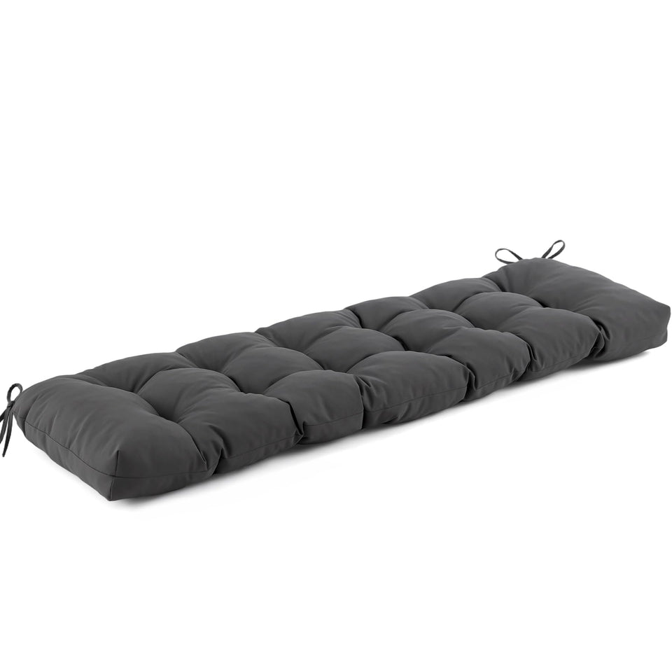 IASEAHK outdoor bench cushion front view for comfortable, long-lasting patio seating.