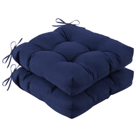 IASEAHK outdoor chair cushions set 2 front view for a snug, secure fit