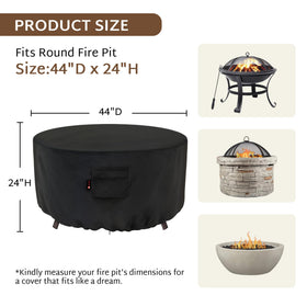 iBirdie fire pit cover with buckles closeup shows secure adjustment
