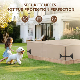 iBirdie 85x85 dimension guide helps find the right square spa fit