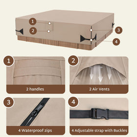 iBirdie secure fit buckles demonstrate four corner straps