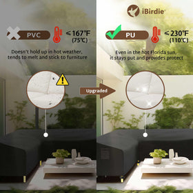 Side vents reduce moisture while keeping the sofa accessible