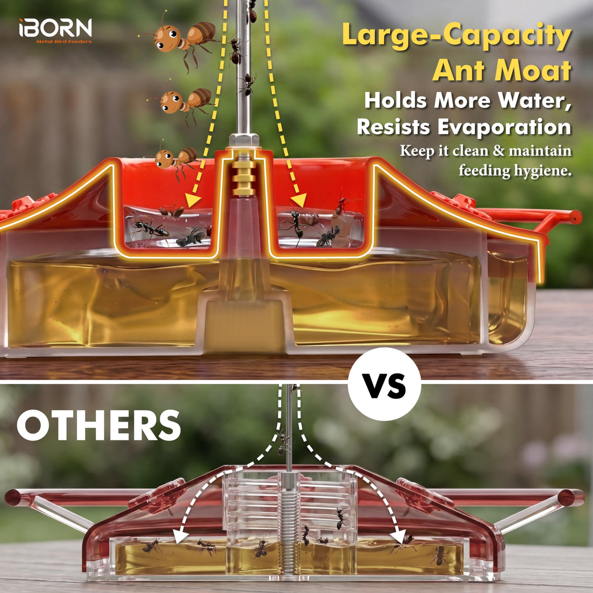 iBorn easy-refill system makes nectar topping quick.