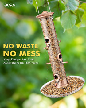 iBorn 14-inch hanging feeder fits small to large spaces