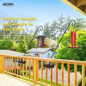 iBorn 180-degree rotating arm enables easy feeder refilling.