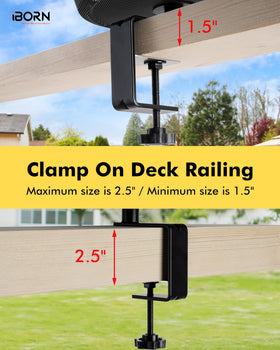 iBorn all-metal construction resists rust for year-round outdoor use