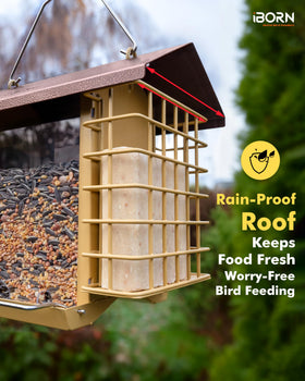 iBorn anti-squirrel hook design prevents theft of bird food