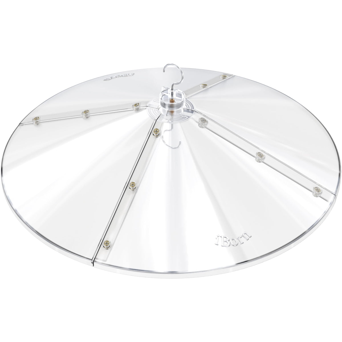 iborn baffles oversized bird feeder cover demonstrates 19.5-inch protection keeping seeds dry