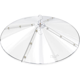 iborn baffles oversized bird feeder cover demonstrates 19.5-inch protection keeping seeds dry