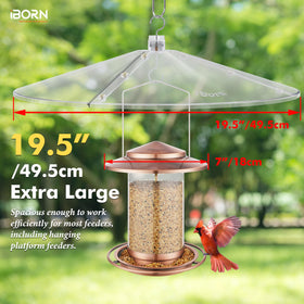 iborn baffles squirrel guard for bird feeders blocks nibbling while birds feed