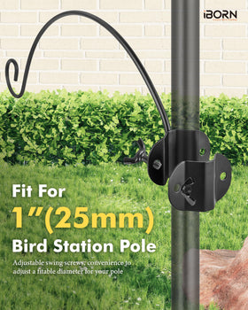 Durable metal construction of iBorn hangers for outdoor use.