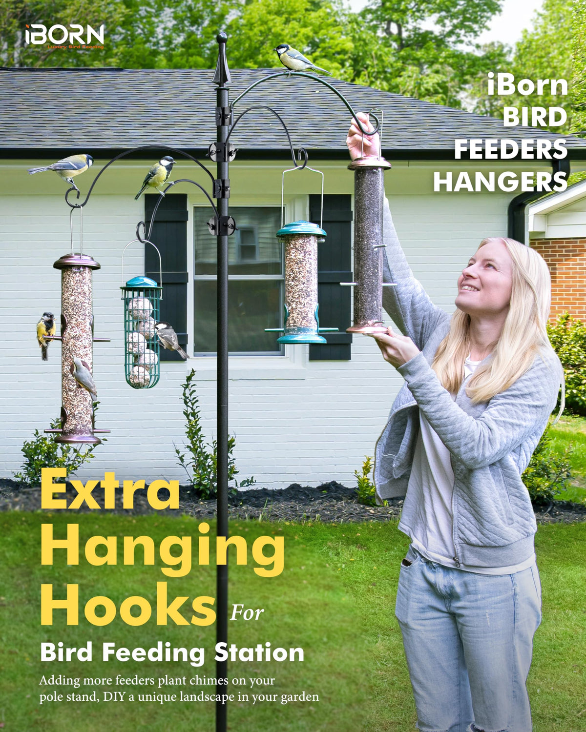 Easy five-second setup for iBorn hangers with tool-free installation.