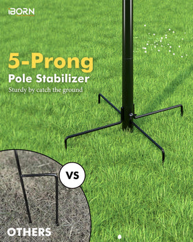 iBorn Weatherproof metal construction endures seasonal outdoor conditions