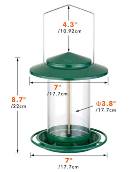iBorn durable wind-proof bird feeder built for outdoor use