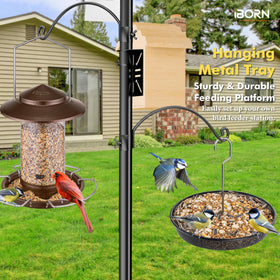 iBorn Durable outdoor feeder stands up to weather and repeated use.